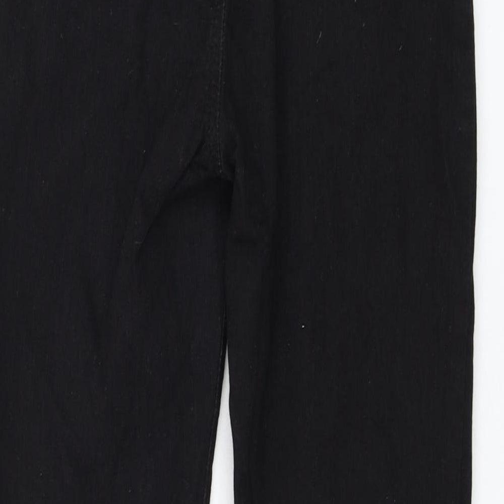 SheIn Womens Black Cotton Skinny Jeans Size M L25 in Regular Zip