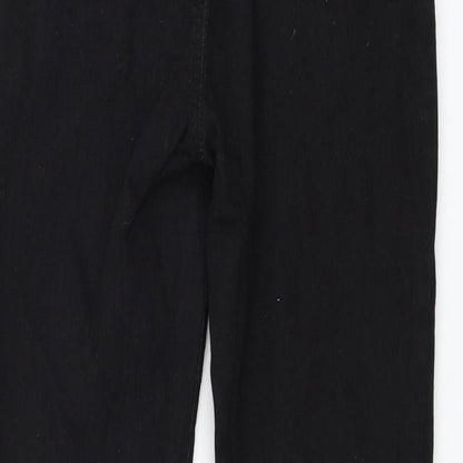 SheIn Womens Black Cotton Skinny Jeans Size M L25 in Regular Zip