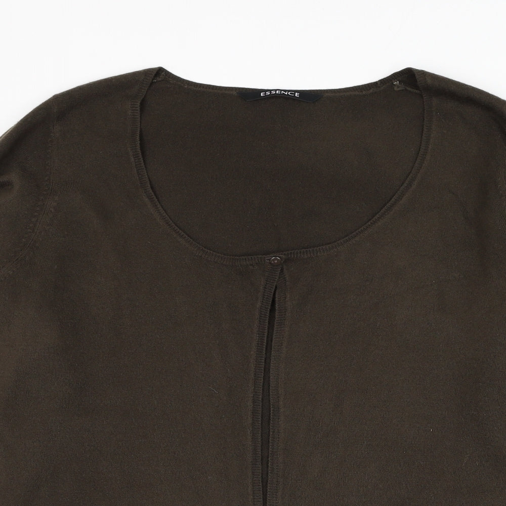 Womens UK Size XL essence Green Cardigan Jumper