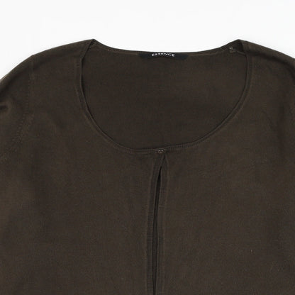 Womens UK Size XL essence Green Cardigan Jumper