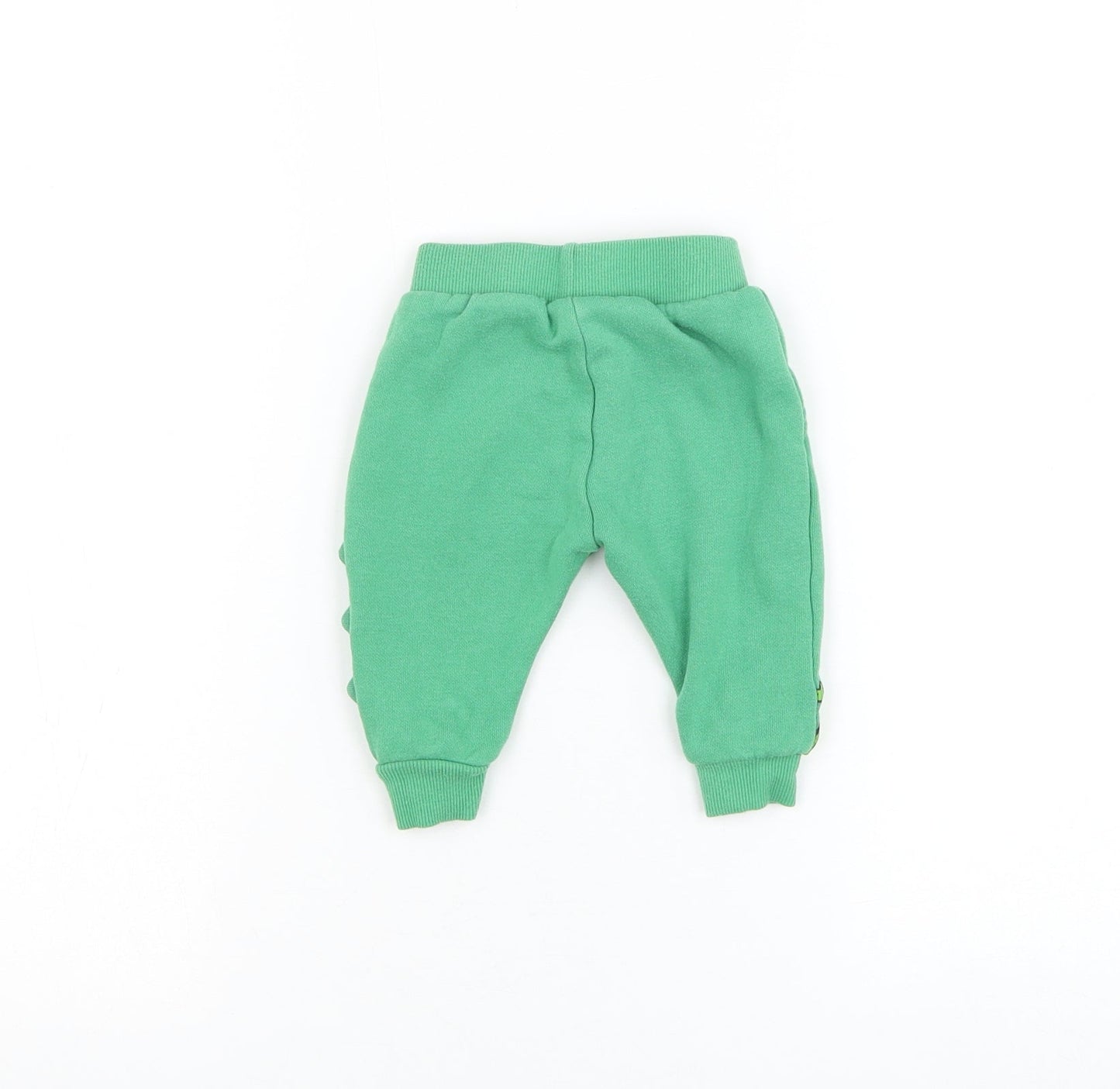 Primark Boys Green Cotton Jogger Trousers Size 3-6 Months Drawstring - Toy Story