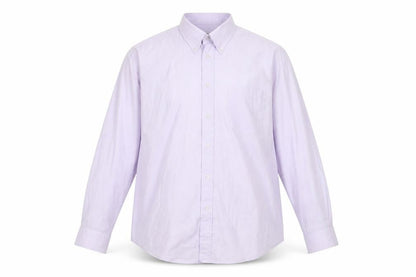 Mens UK Size 16 Precision Purple  Button-Up Long Sleeve Casual Shirt