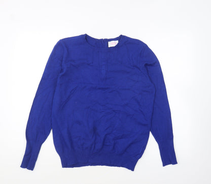 Womens UK Size L Savida Blue Pullover Jumper