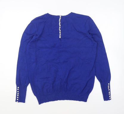 Womens UK Size L Savida Blue Pullover Jumper