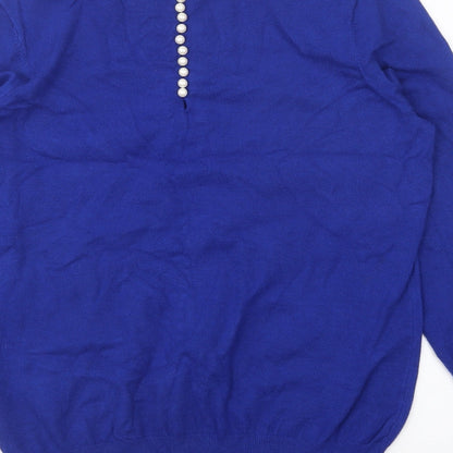 Womens UK Size L Savida Blue Pullover Jumper
