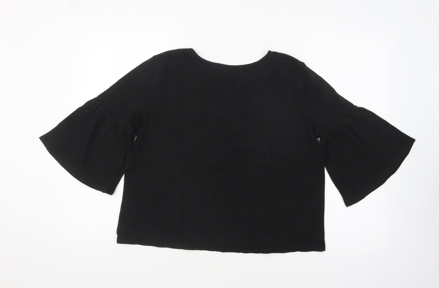 Womens UK Size M Gap Black Basic Blouse