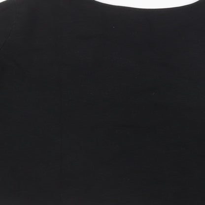Womens UK Size M Gap Black Basic Blouse