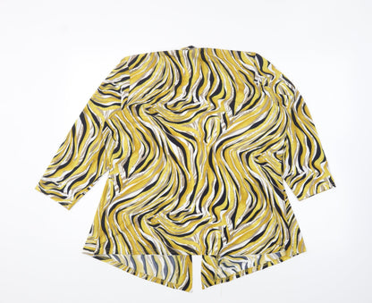 Womens UK Size M Anamor Yellow Basic Blouse