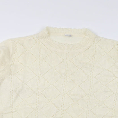 Womens UK Size 16 Preworn Ivory Pullover Jumper