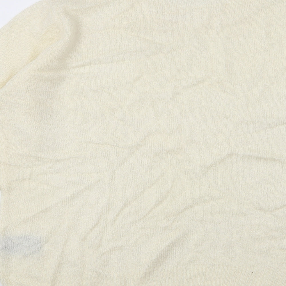 Womens UK Size 16 Preworn Ivory Pullover Jumper