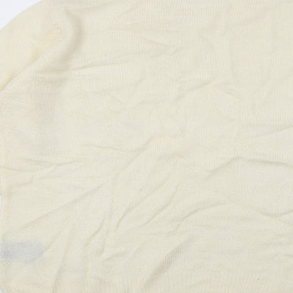 Womens UK Size 16 Preworn Ivory Pullover Jumper