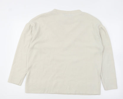 Womens UK Size M Dunnes Stores Grey Pullover Jumper