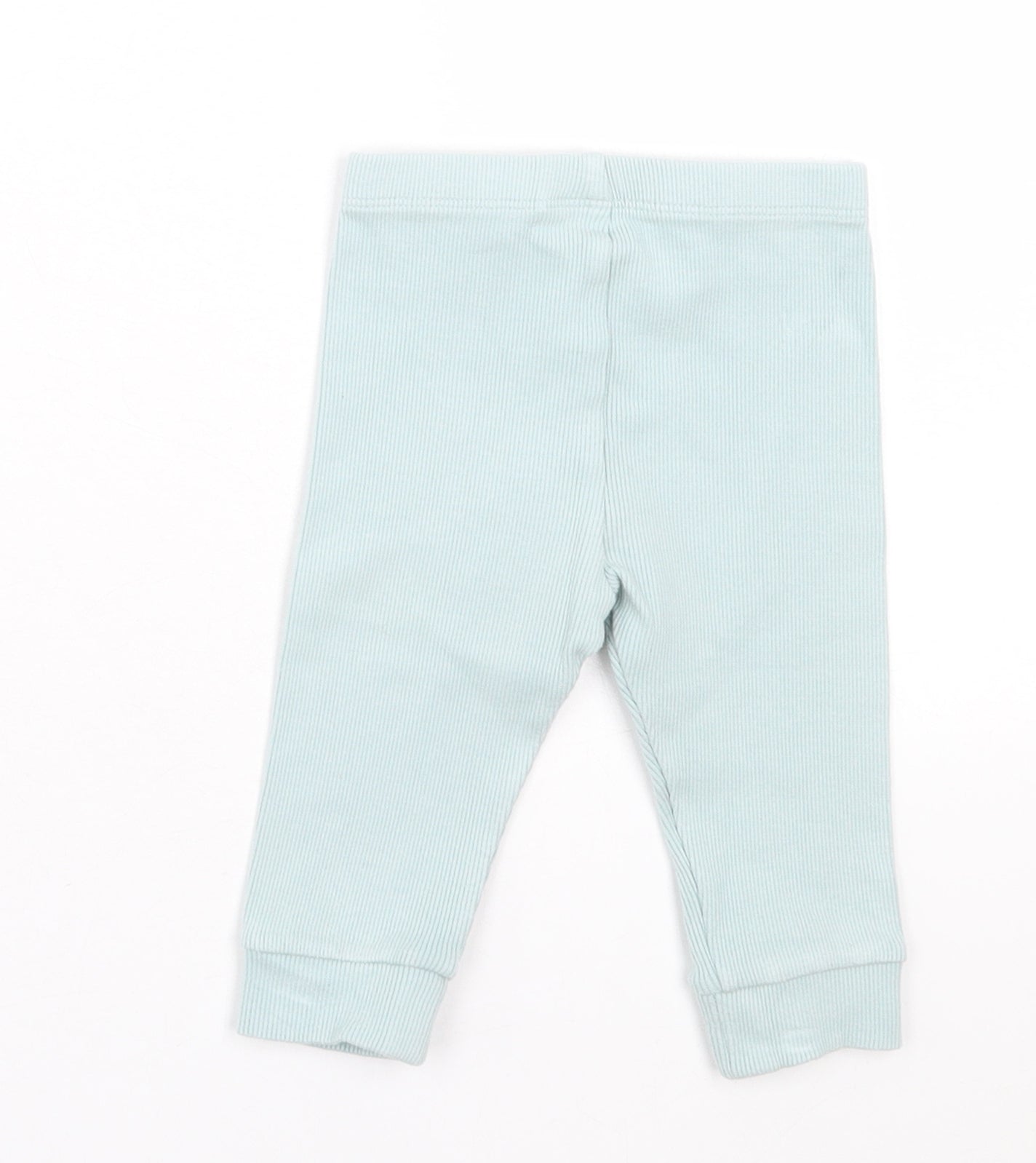 F&F Girls Green Cotton Capri Trousers Size 3-6 Months Pullover - WWF