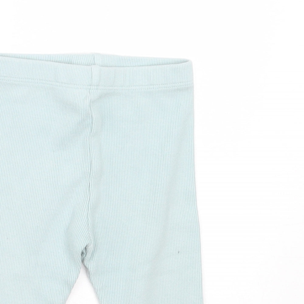 F&F Girls Green Cotton Capri Trousers Size 3-6 Months Pullover - WWF