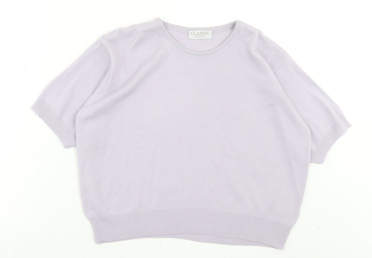 Womens UK Size 18 Classic Purple Pullover Jumper