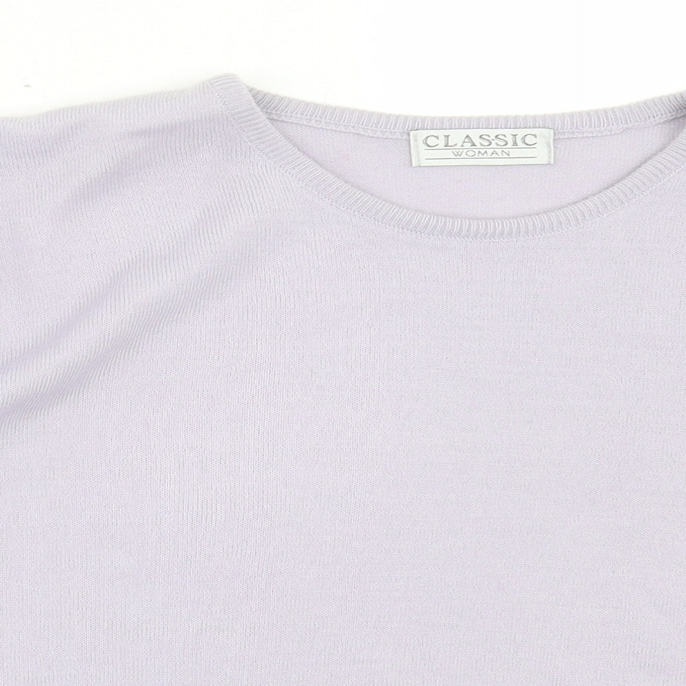 Womens UK Size 18 Classic Purple Pullover Jumper