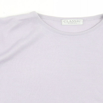 Womens UK Size 18 Classic Purple Pullover Jumper