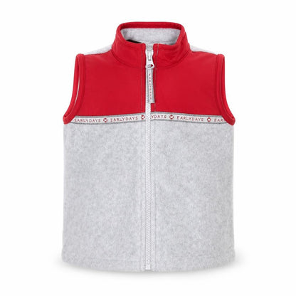 Early Days Boys Grey Gilet Jacket Size 6-9 Months Zip