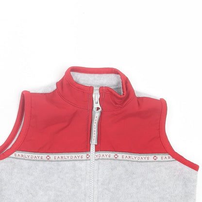 Earlydays Boys Grey Gilet Jacket Size 6-9 Months Zip