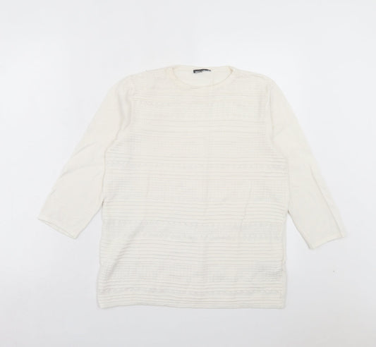 Womens UK Size 12 Warehouse White Pullover Jumper