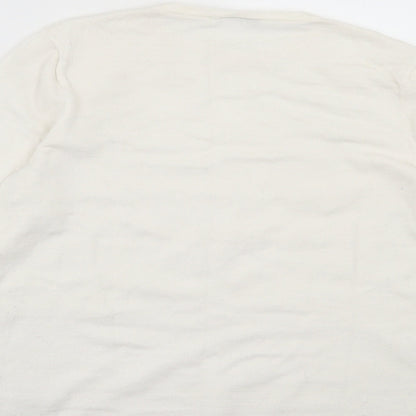 Womens UK Size 12 Warehouse White Pullover Jumper