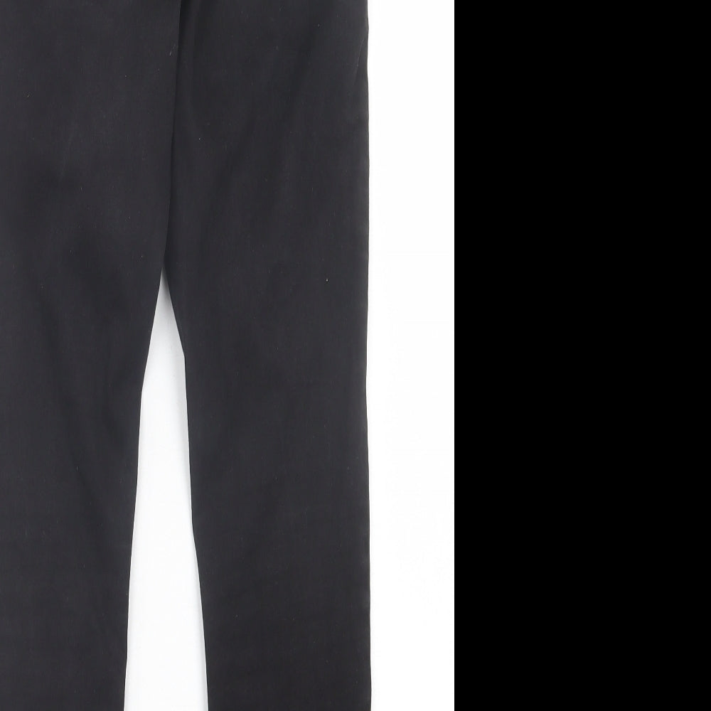 Denim & Co. Womens Black Cotton Skinny Jeans Size 10 L26 in Regular Button