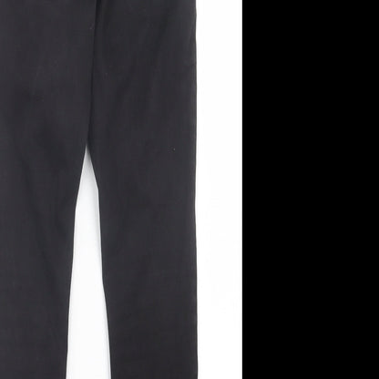 Denim & Co. Womens Black Cotton Skinny Jeans Size 10 L26 in Regular Button