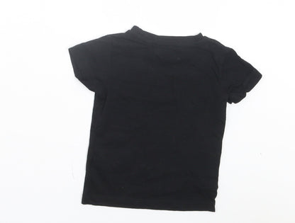 NEXT Boys Black Cotton Basic T-Shirt Size 9-12 Months Crew Neck Pullover - Best Ever Bro