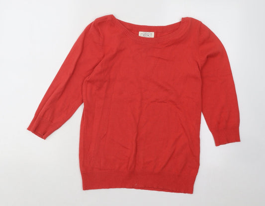 Womens UK Size 12 NEXT Red Pullover Jumper