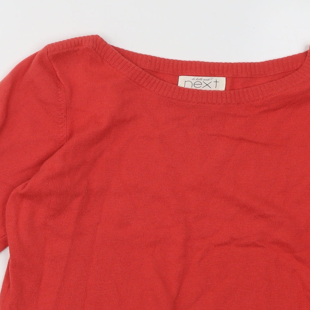 Womens UK Size 12 NEXT Red Pullover Jumper