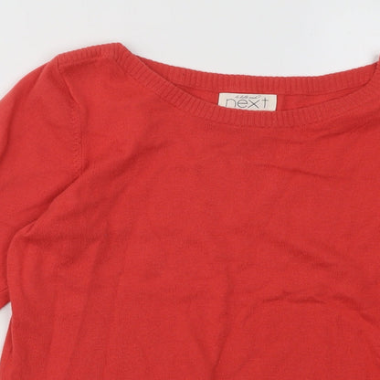 Womens UK Size 12 NEXT Red Pullover Jumper