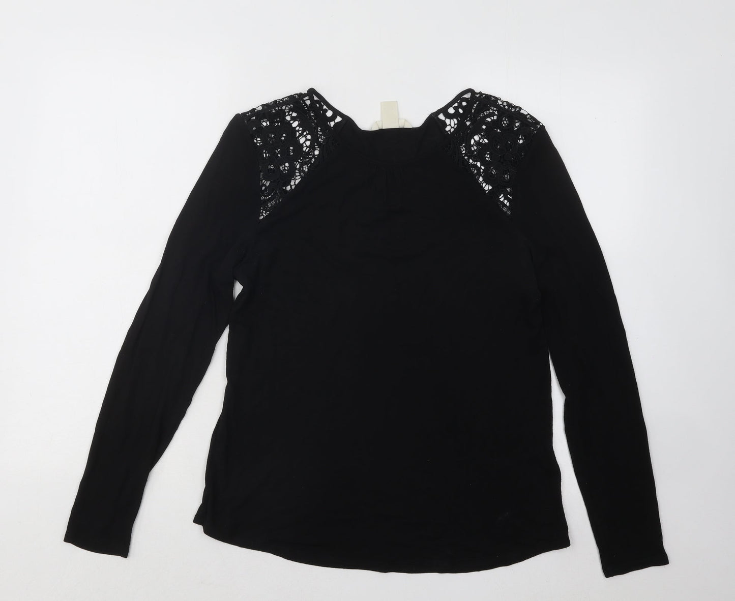 Womens UK Size M H&M Black Basic T-Shirt