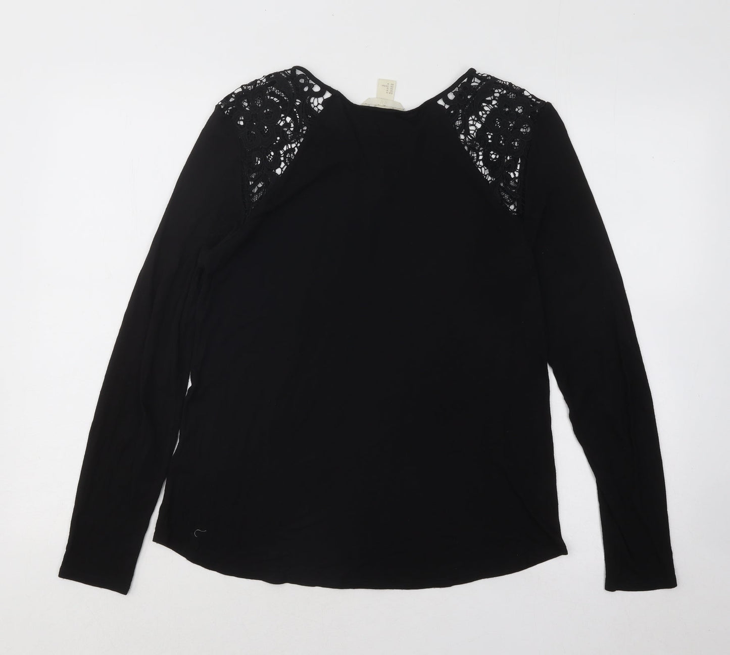 Womens UK Size M H&M Black Basic T-Shirt