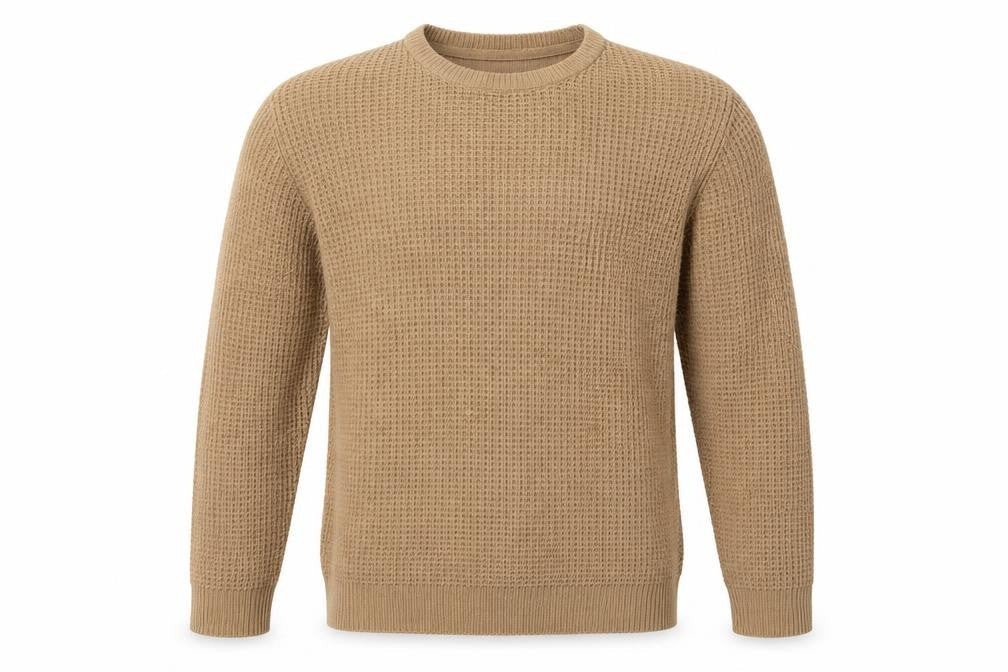 Mens UK Size M Brave Soul Brown Pullover Jumper
