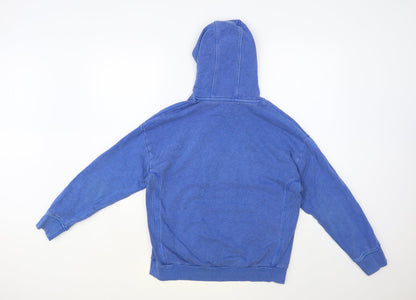 Marks and Spencer Boys Blue Cotton Pullover Hoodie Size 12-13 Years Pullover