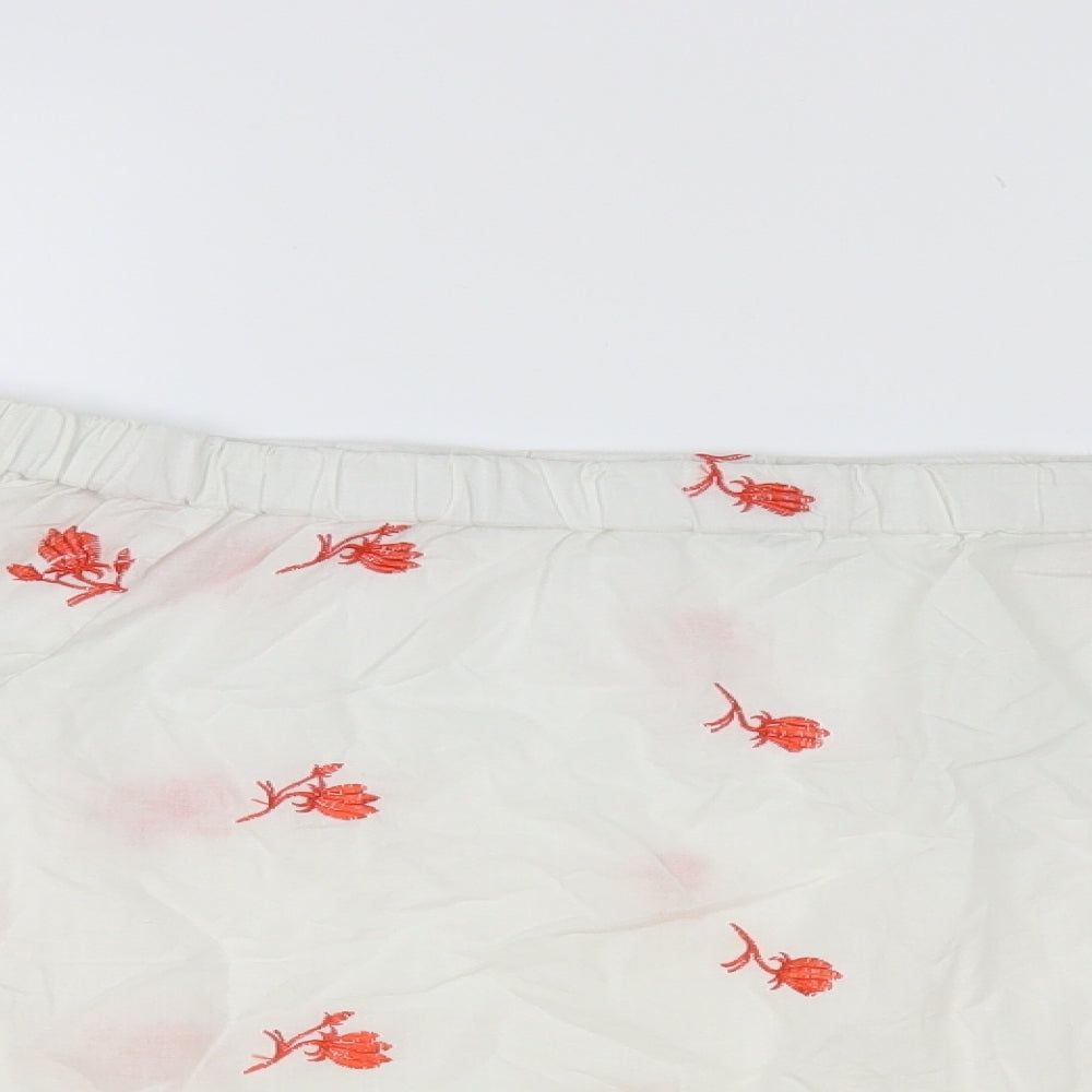 Womens UK Size 16 Papaya White Basic Blouse