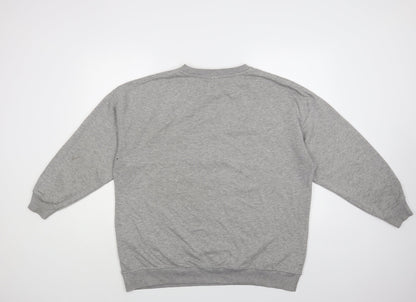Primark Womens Grey Cotton Pullover Sweatshirt Size 10 Pullover - Mickey & Minnie