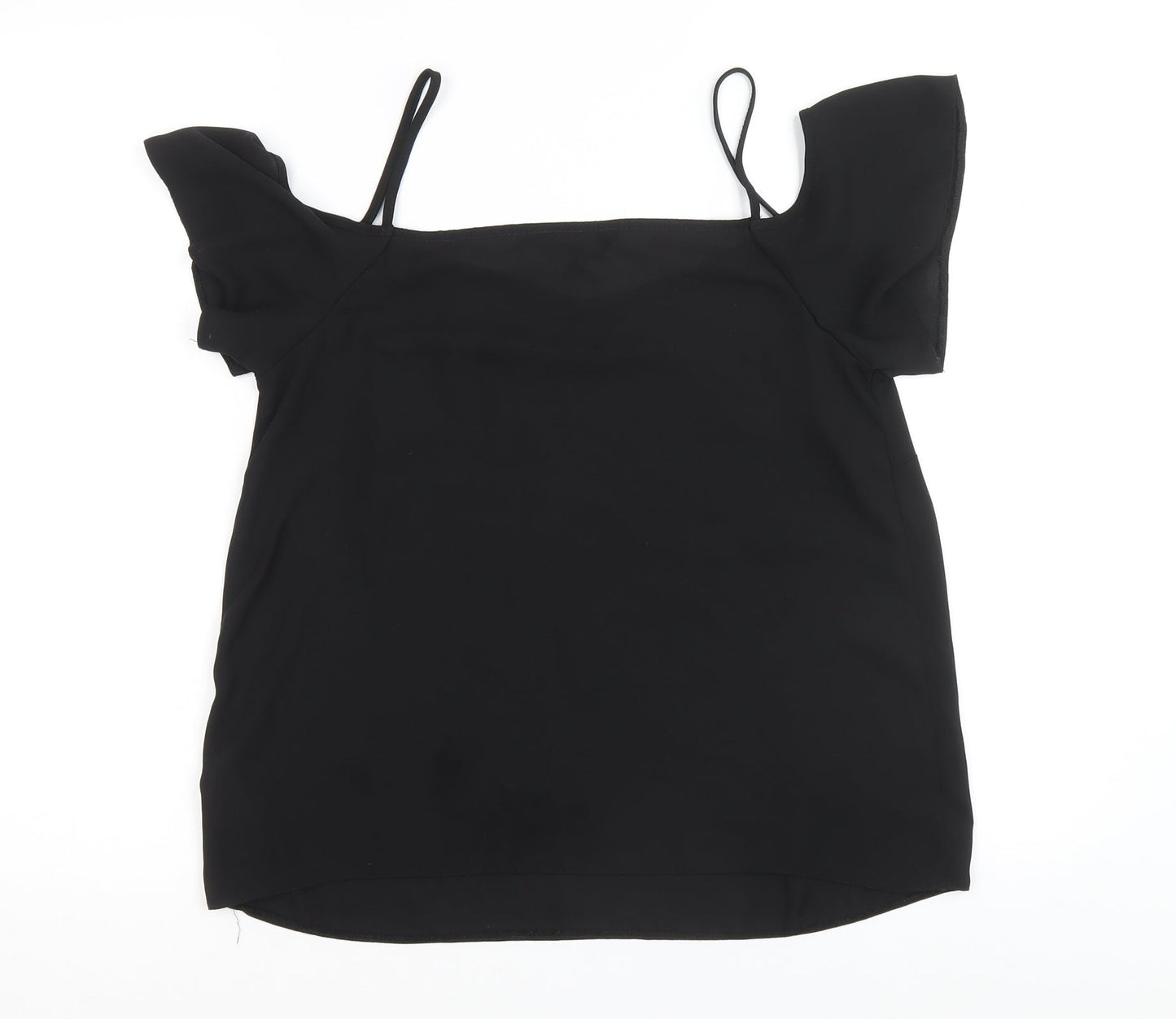 Womens UK Size 8 New Look Black Basic T-Shirt