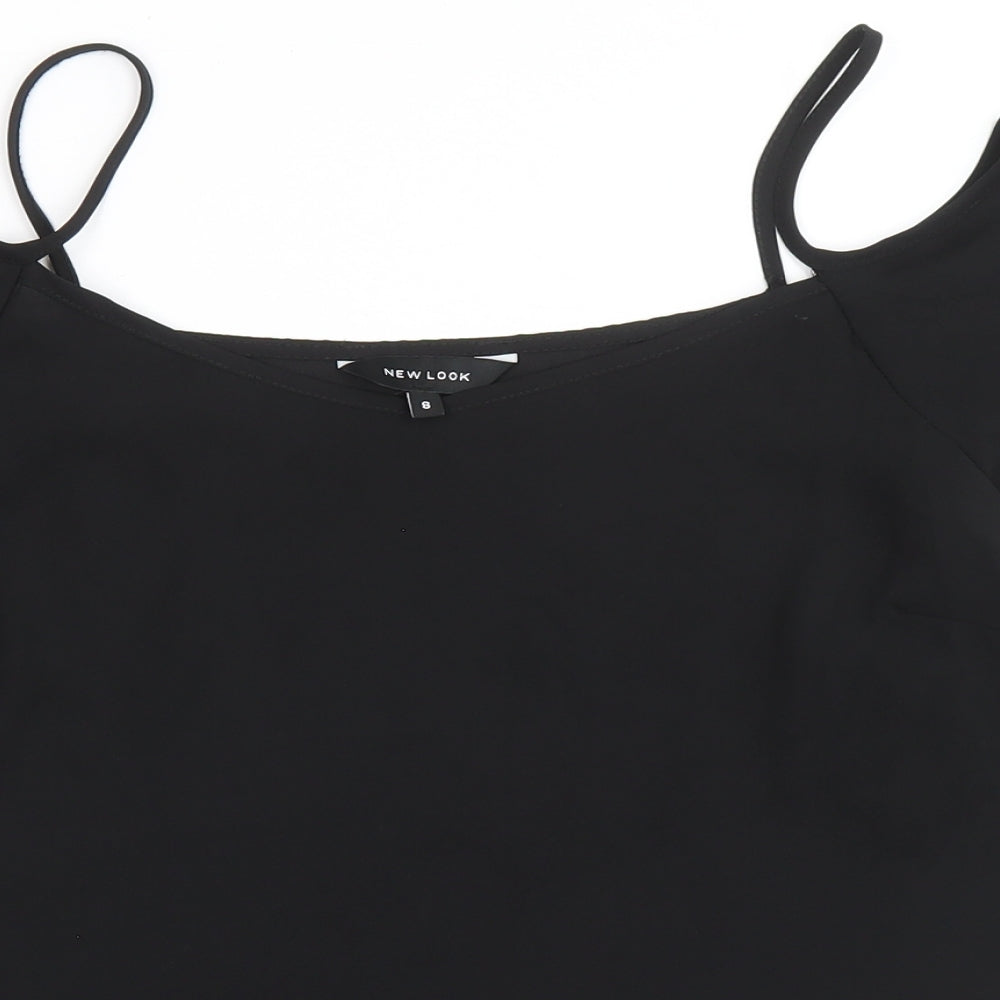 Womens UK Size 8 New Look Black Basic T-Shirt