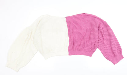 Womens UK Size 12 In the Style Multicoloured Pullover Jumper