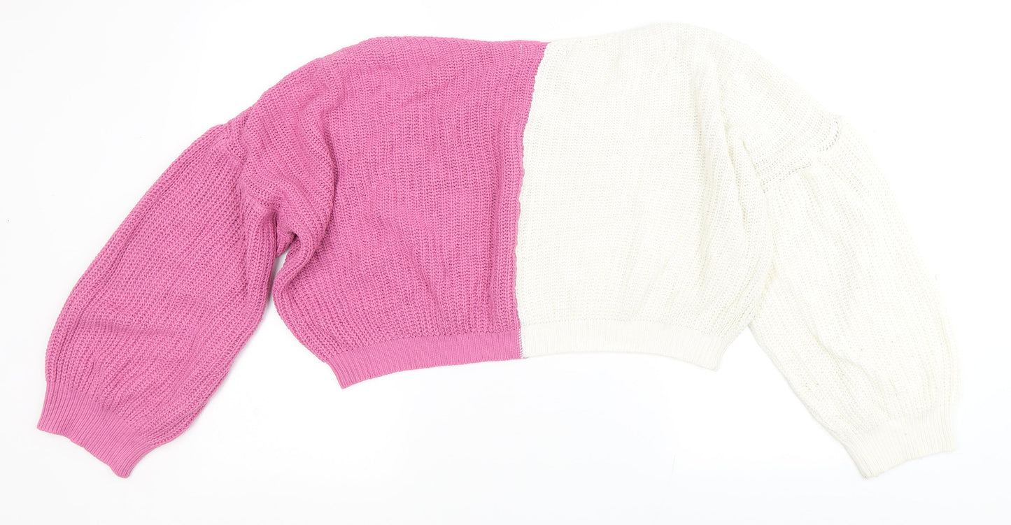 Womens UK Size 12 In the Style Multicoloured Pullover Jumper