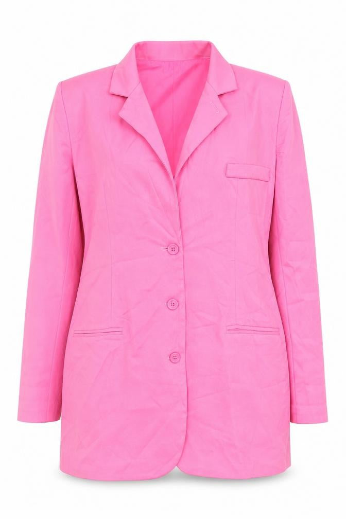 Womens UK Size 10 PRETTYLITTLETHING Regular Pink Blazer