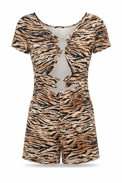 Womens UK Size S SheIn One-Piece Black Romper
