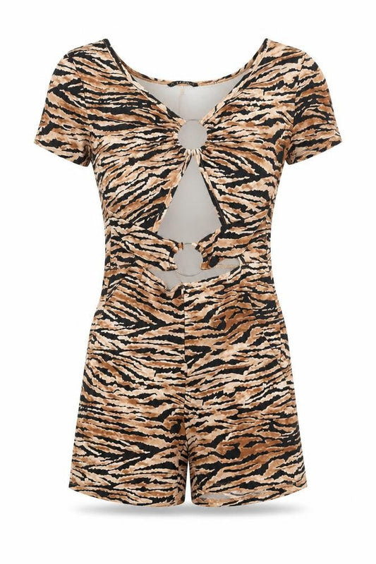 Womens UK Size S SheIn One-Piece Black Romper