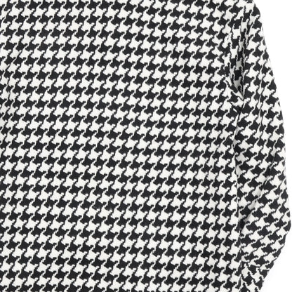 Primark Womens Black Geometric Jacket Size 6 Button