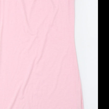 Preworn Womens Multicoloured Polyester Bodycon Size M High Neck - Decoration on neckline