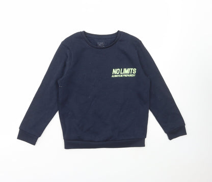 Primark Boys Blue Cotton Pullover Sweatshirt Size 7-8 Years Pullover - No Limits
