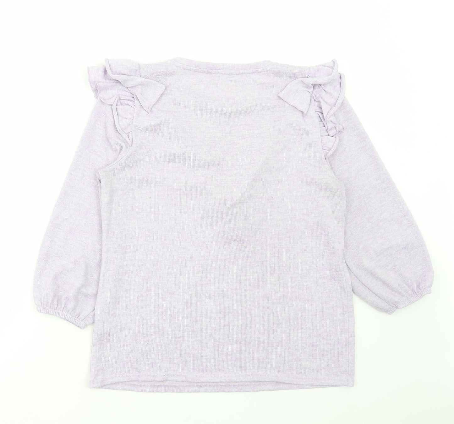 George Womens Purple Polyester Basic T-Shirt Size S Round Neck