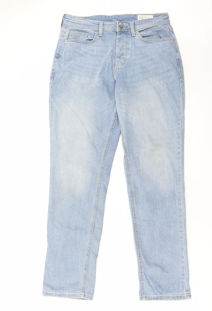 Denim & Co. Mens Blue Cotton Straight Jeans Size 30 in L36 in Regular Zip