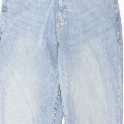 Denim & Co. Mens Blue Cotton Straight Jeans Size 30 in L36 in Regular Zip